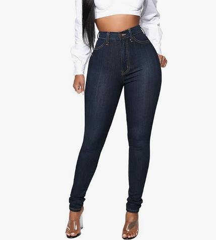 form fitting jeans